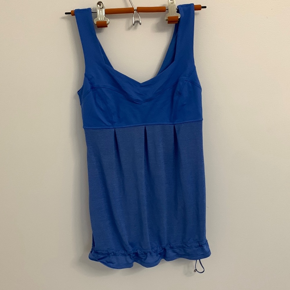 Blue Lululemon Tank Top Workout Shirt